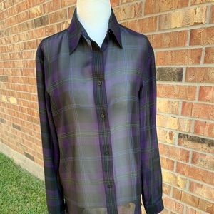 Sheer Ralph Lauren button down
